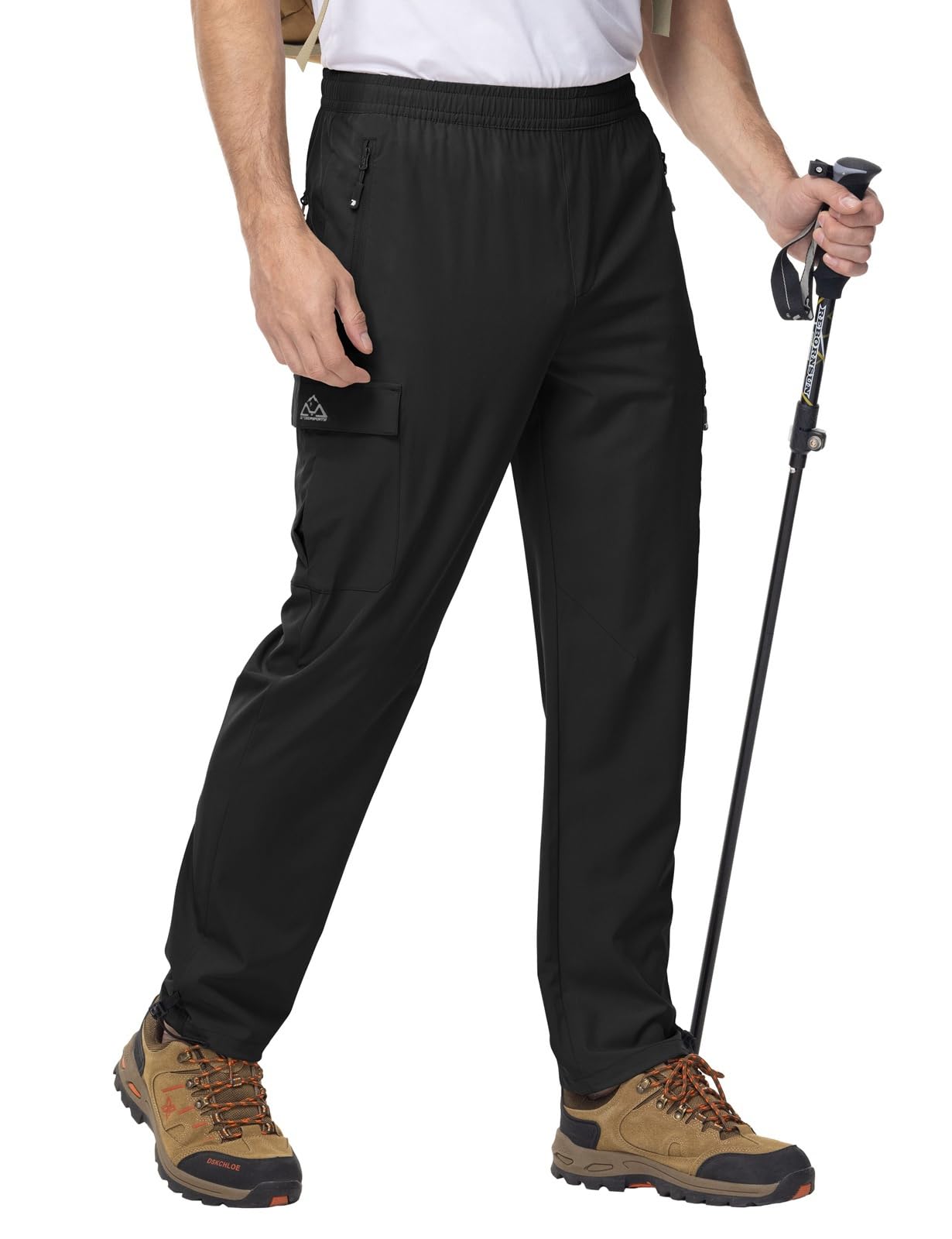 Rdruko Wanderhose Herren Sommer Leichte Cargohose Stretch Outdoorhose Wasserdicht Trekkinghose Schnelltrocknend für Männer mit 5 Taschen