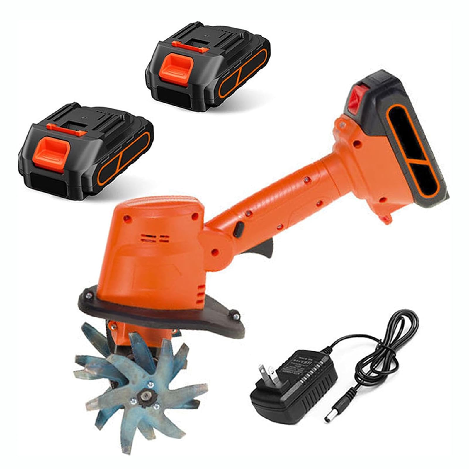 MObyat Coltivatore Elettrico a Batteria, Piccola Fresa da Giardino con Batteria al Litio Ricaricabile, Larghezza di Lavoro 10 Cm, profondità di Lavoro 10 Cm, Tempo di Ricarica 1~2 Ore, per Fattoria