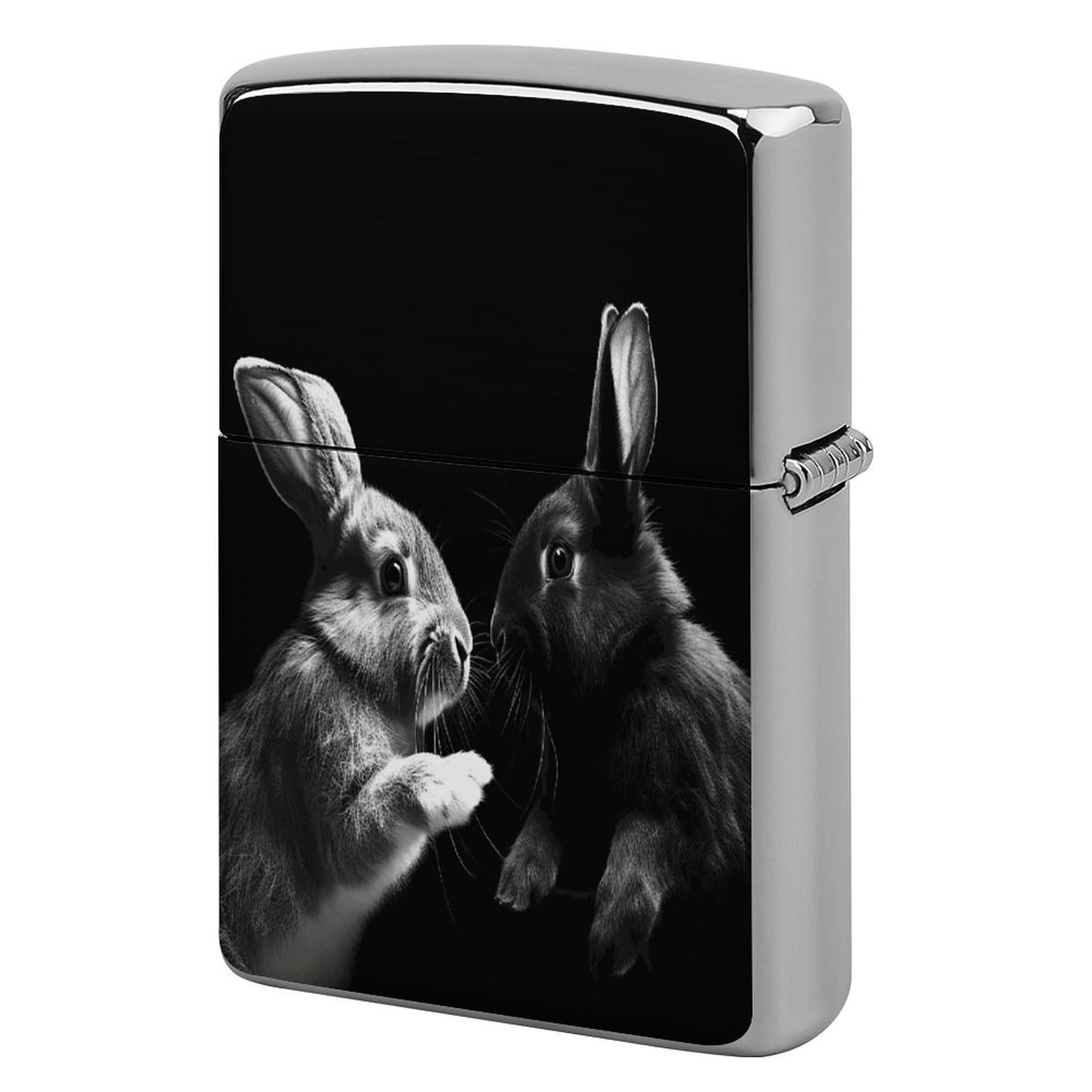Fekiloot Style Give Rabbit Clip Art Lighter Case Cover Lighter Holder