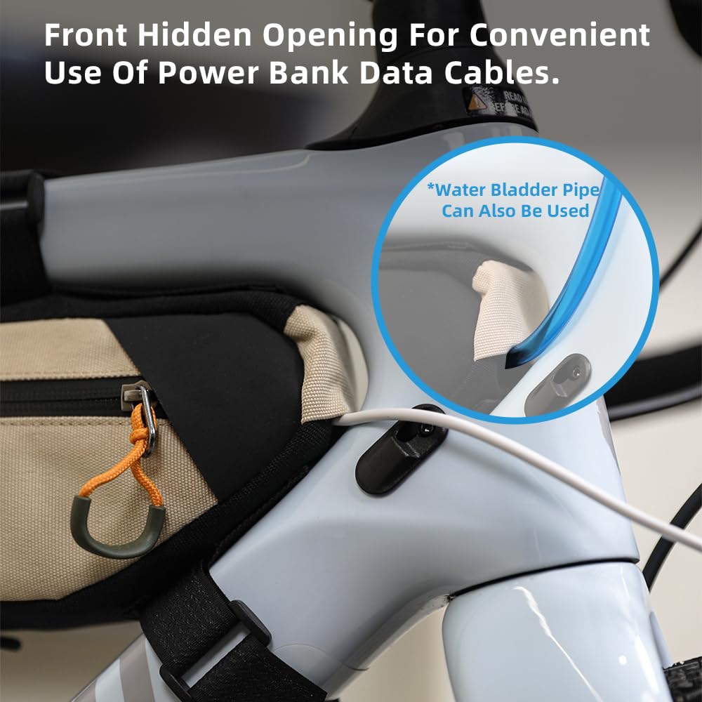 Rhinowalk Borsa da bici impermeabile triangolare XXL per telaio