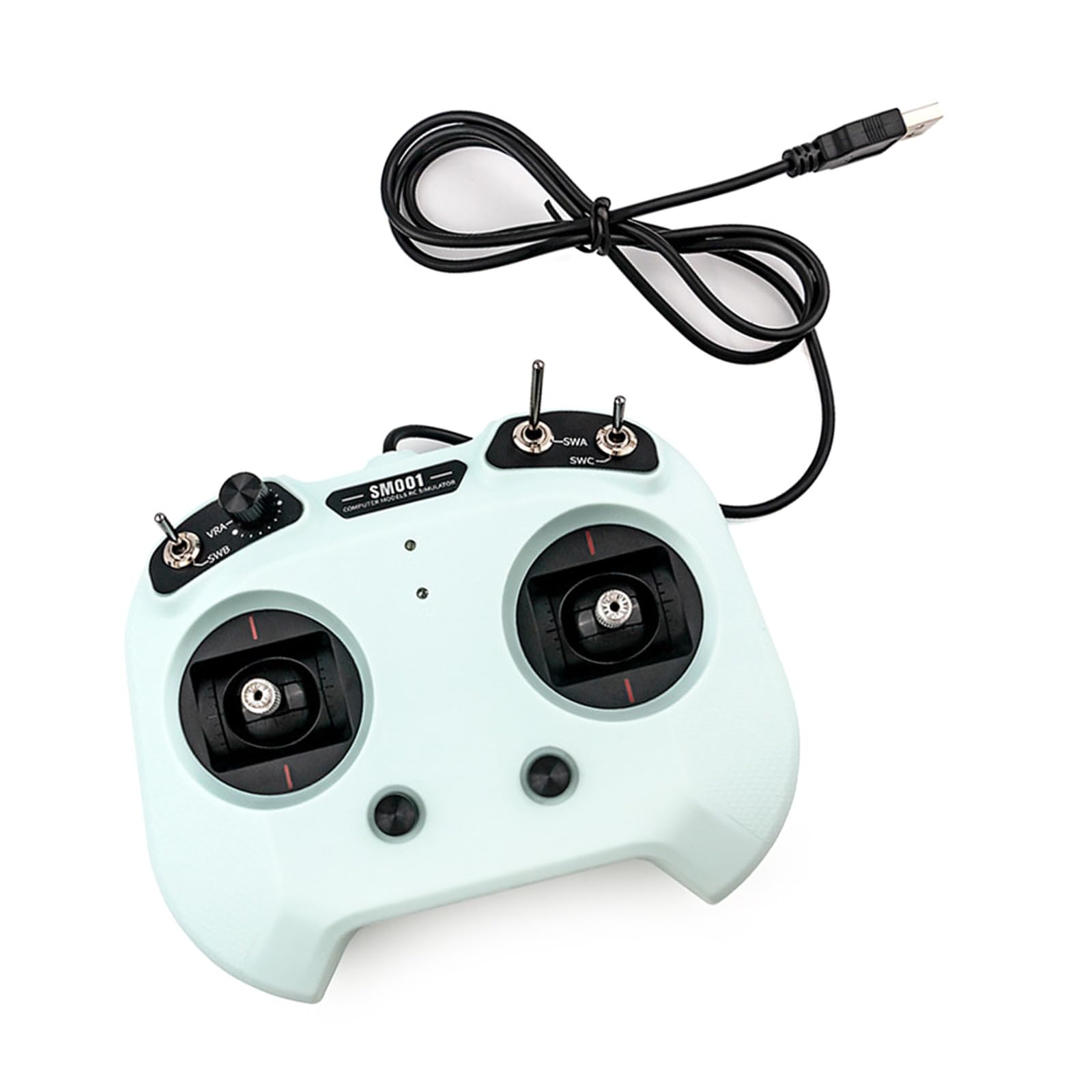 SM001 Simulador de 8 canales, modelo de avión, control remoto, compatible con software de simulación de vuelo múltiple, amantes del vuelo