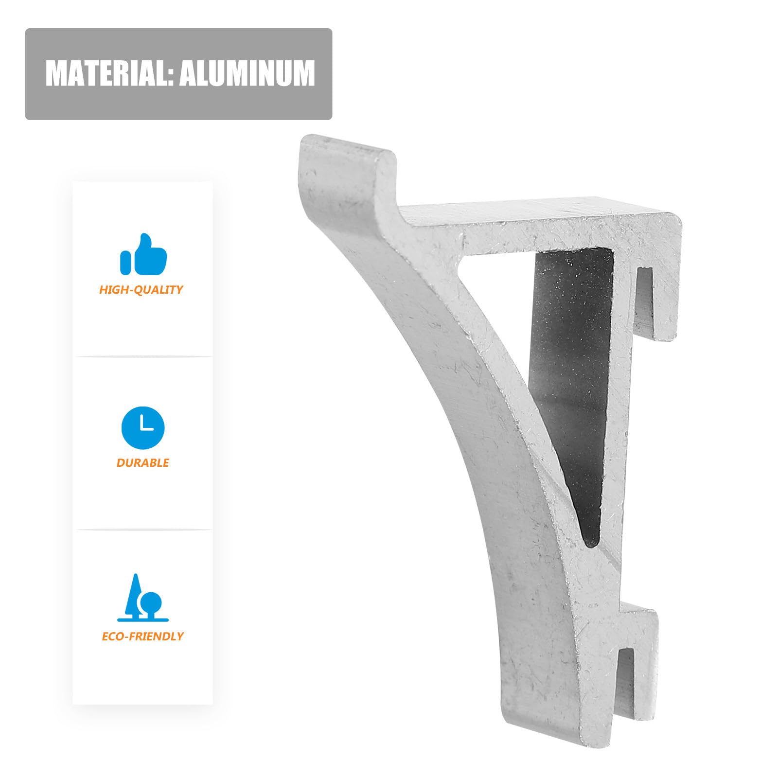 10 pezzi Clip per Mensole Frigorifero in Inox Supporti Resistenti per Scaffali Congelatore Ganci per Staffe Mensole Facili da Installare e Durevoli