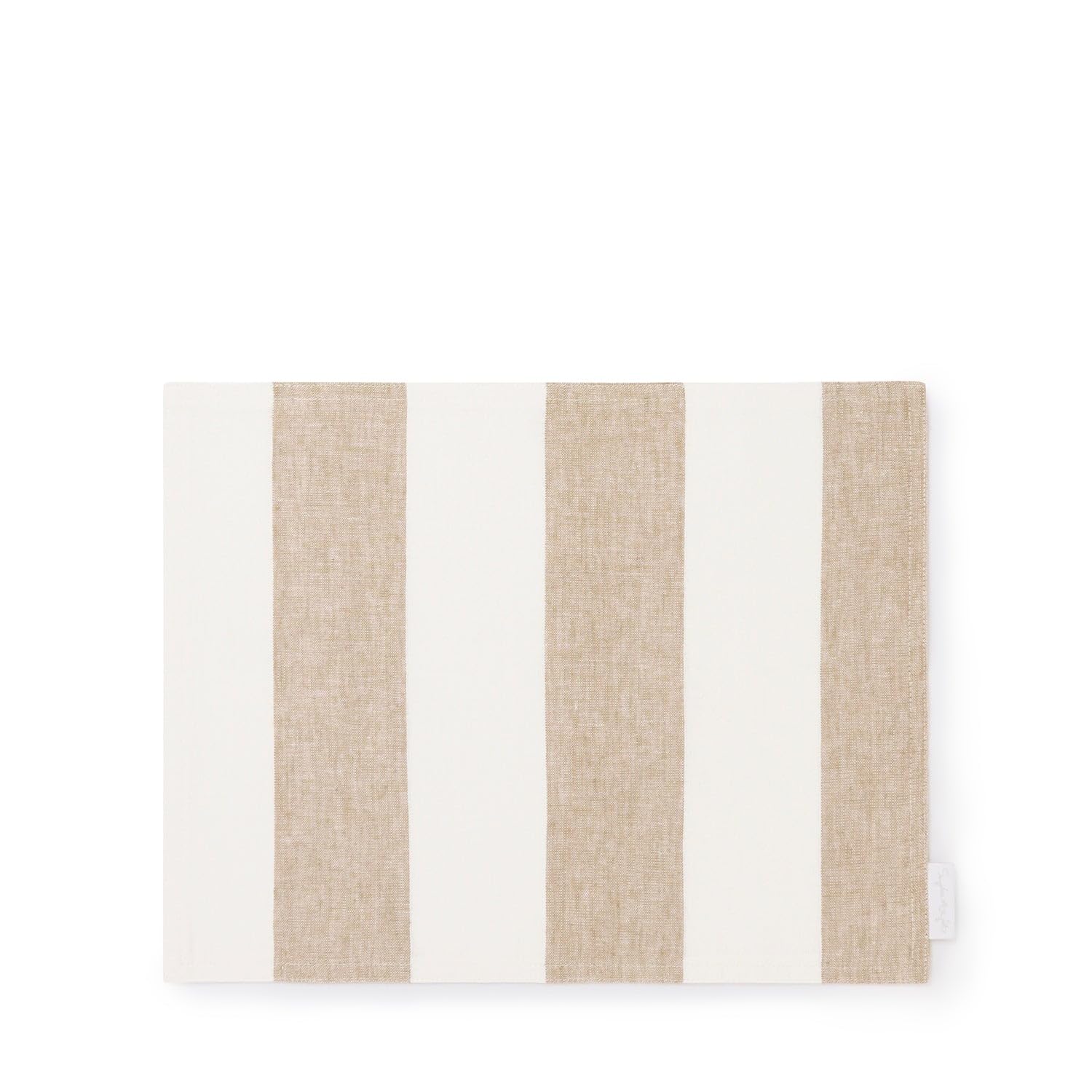 Sophie Allport Neutral Witham Sand Stripe Linen Washable Placemats (Set Of 2)