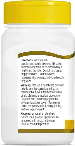 Miniatura 7 de 21st Century Tabletas de niacina, 100 mg, 110 unidades