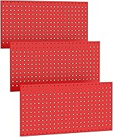 Vista 11 de TORACK 3 piezas de paneles de tablero de clavijas de metal para almacenamiento de herramientas de garaje en pared, tablero de clavijas para banco