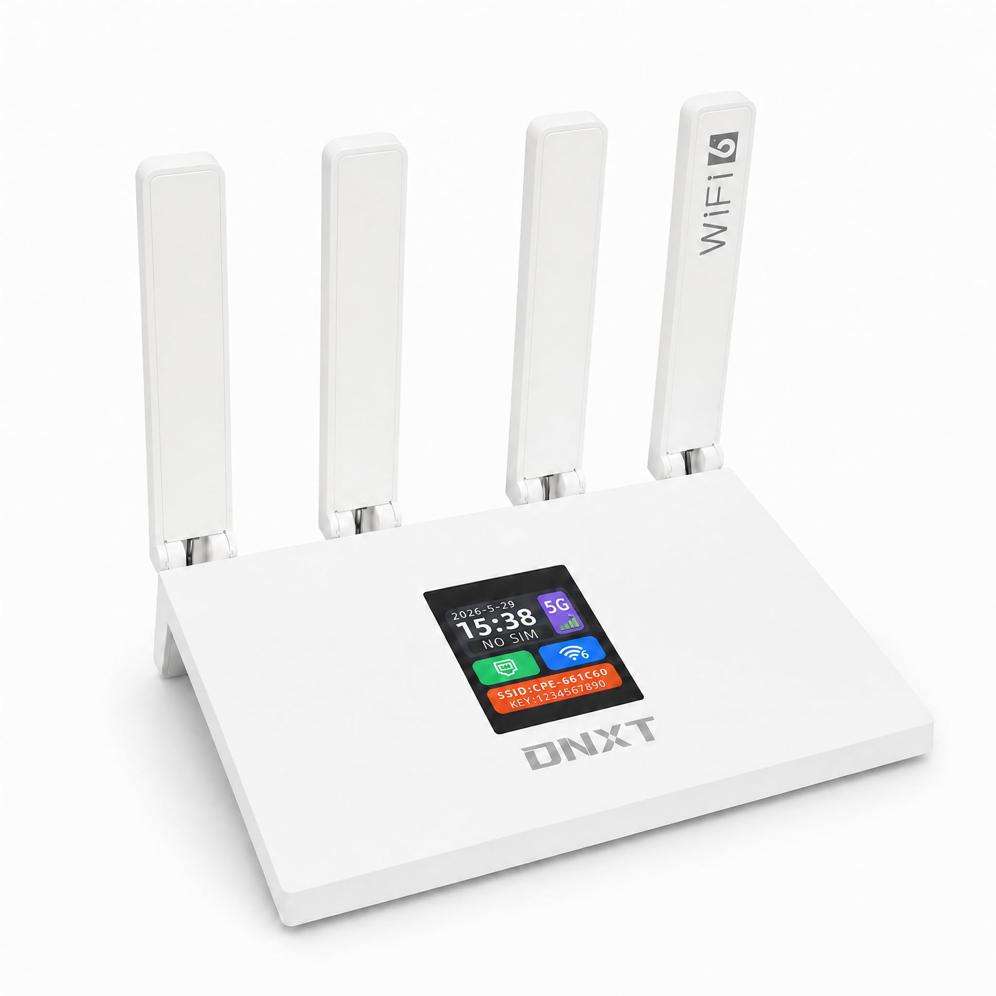 Routeur 5G avec Emplacement Carte SIM, WiFi 6, débloqué, 32 appareils