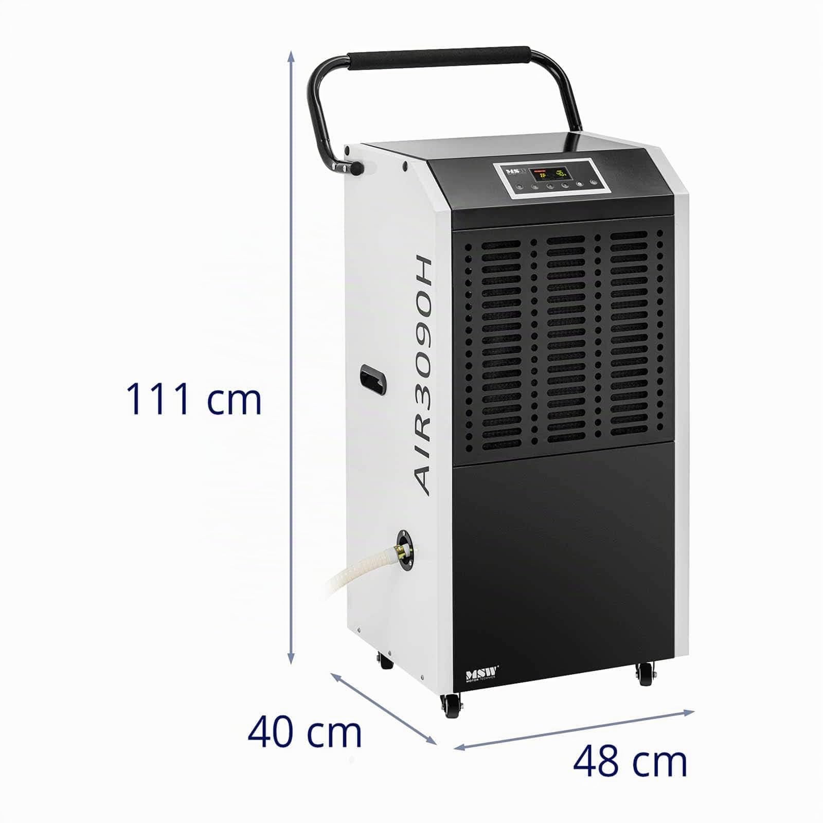 MSW - Secador de construcción 138 l/24 h 50-230 m² 1129 m³/h con asa deshumidificador