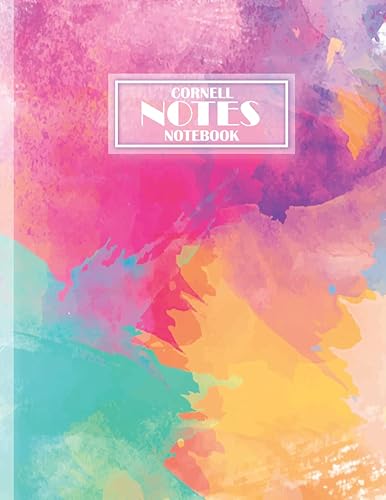 Cornell Notes Notebook: College Ruled Medium Lined Note Taking System, Index &amp; Numbered Pages, subject &amp; topic on each page. With the Table of ... chemistry, math &amp; architecture colorful