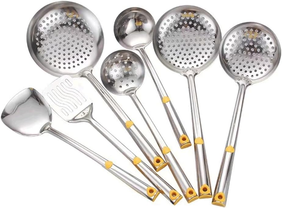 DUYHBAWRS-779 Heat Resistant Soup Spoon Brush Ladle Silicone Non Stick Spatula Spoon Kitchen Tools Cooking Utensil Set