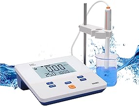 Benchtop Lab Conductivity Meter,6 inch LCD Display Screen,1.5% F.S Accuracy,0-100.0 mS/cm Range,Power Outage Protection,Manual Temperature Compensation ensures Accurate Results(EC100B)