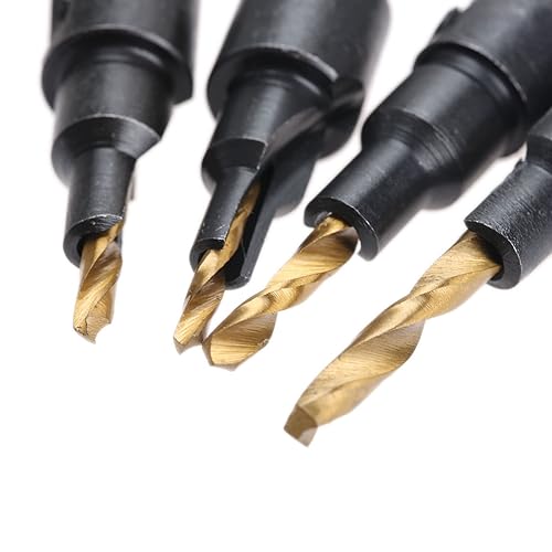 Miniatura 6 de Power Drill Broca avellanadora de vástago hexagonal de 14 de pulgada, accesorios para herramientas eléctricas para carpintería de metal de plástico,