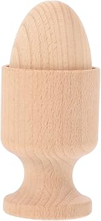 Toyvian 1 Conjunto De Copos E Bolas Para Ovos Brinquedos Educativos Brinquedo De Madeira Para Bebês Quebra-Cabeça De Madeira Para Bebês Suporte Para Exibição De Ovos Brinquedo