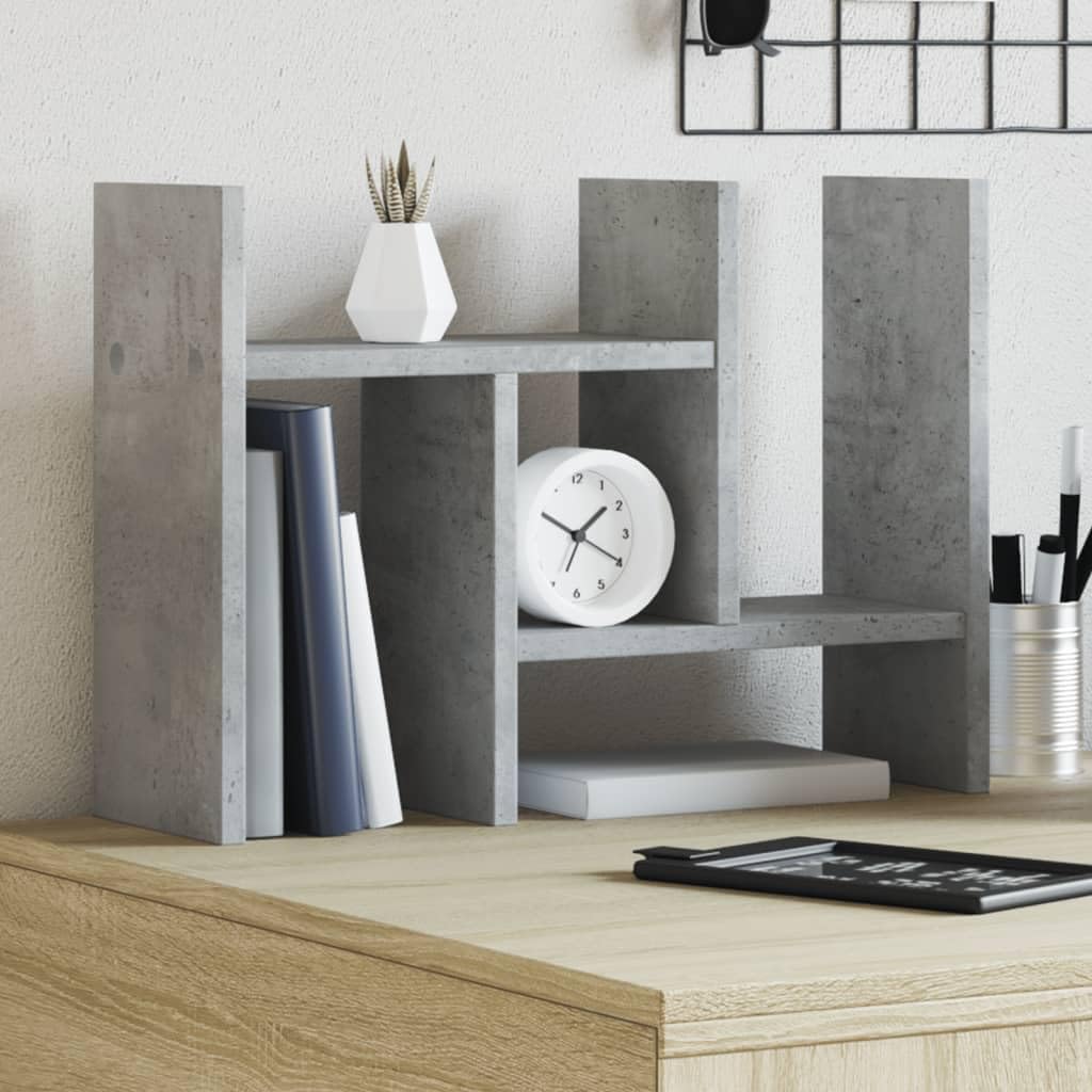 Organizer Scrivania Grigio Cemento 34,5x15,5x35,5cm Multistrato,Organizer da Scrivania,Portaoggetti da Scrivania,Organizer da Scrivania-848055