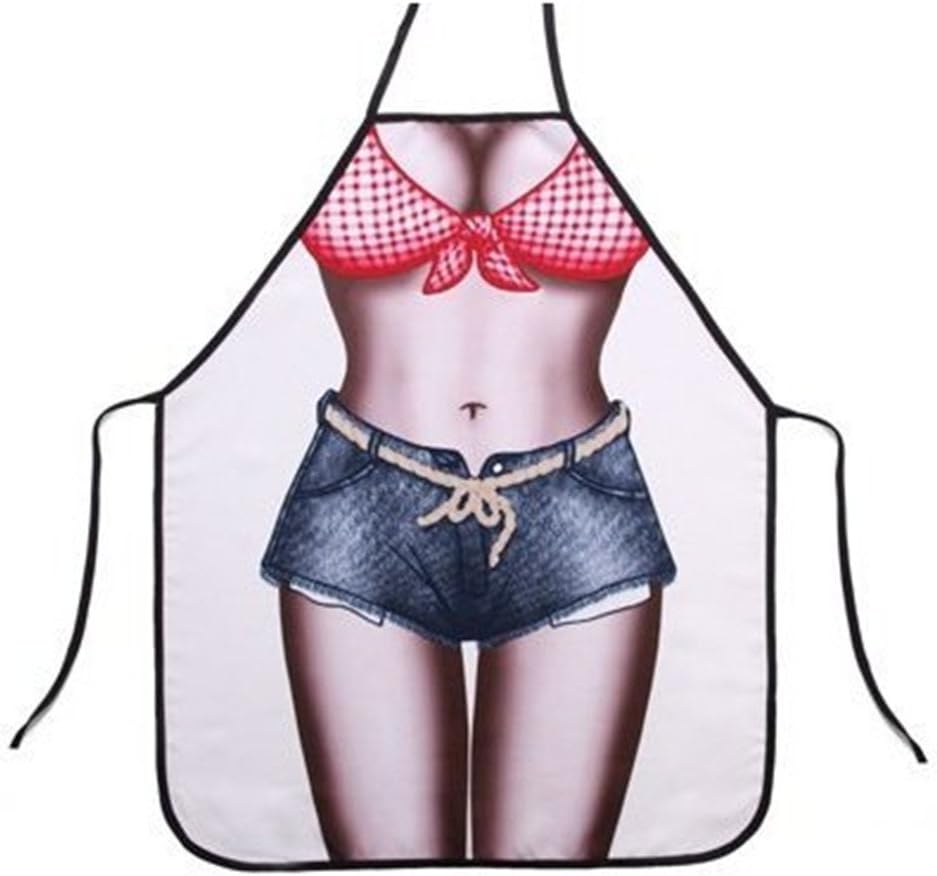 Cukudy Bikini Girl Kitchen Apron