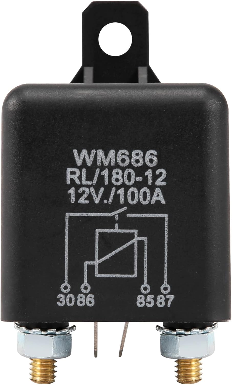 CeaHoify 12V 100Amp 4Pin Heavy Duty ON/Off Switch Split Charge Relay