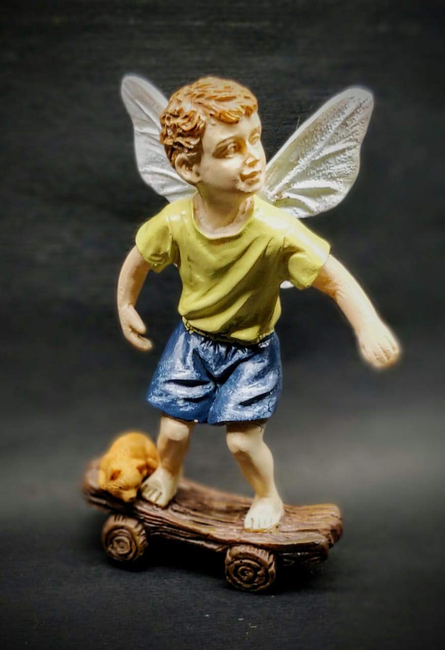 Bloom Bagicha Resin Fairy Boy Skating for TrayGardening/Landscaping/Bonsai Decoration/Home/Garden Décor/Home Décor (B085YDPT36) Amazon Price History, Amazon Price Tracker