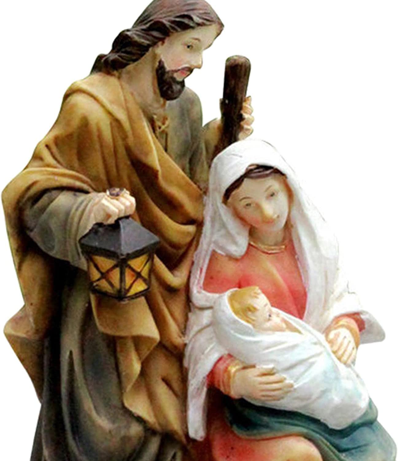 Figurka Ogrodowa,Stół barowy figurka dekoracja ogrodowa do rzeźby ozdoby do domu 2X święta rodzina szopka żywica do salonu i pulpitu