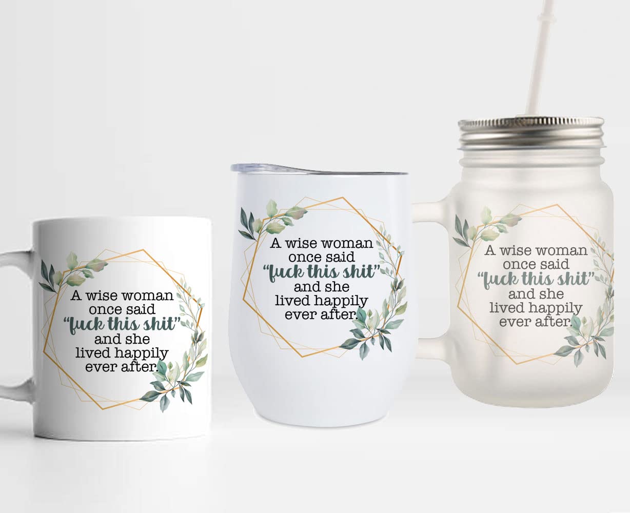 ONE Wise Woman Drinkable - Choose from 3 Different Products (Frosted Mason Jar)
