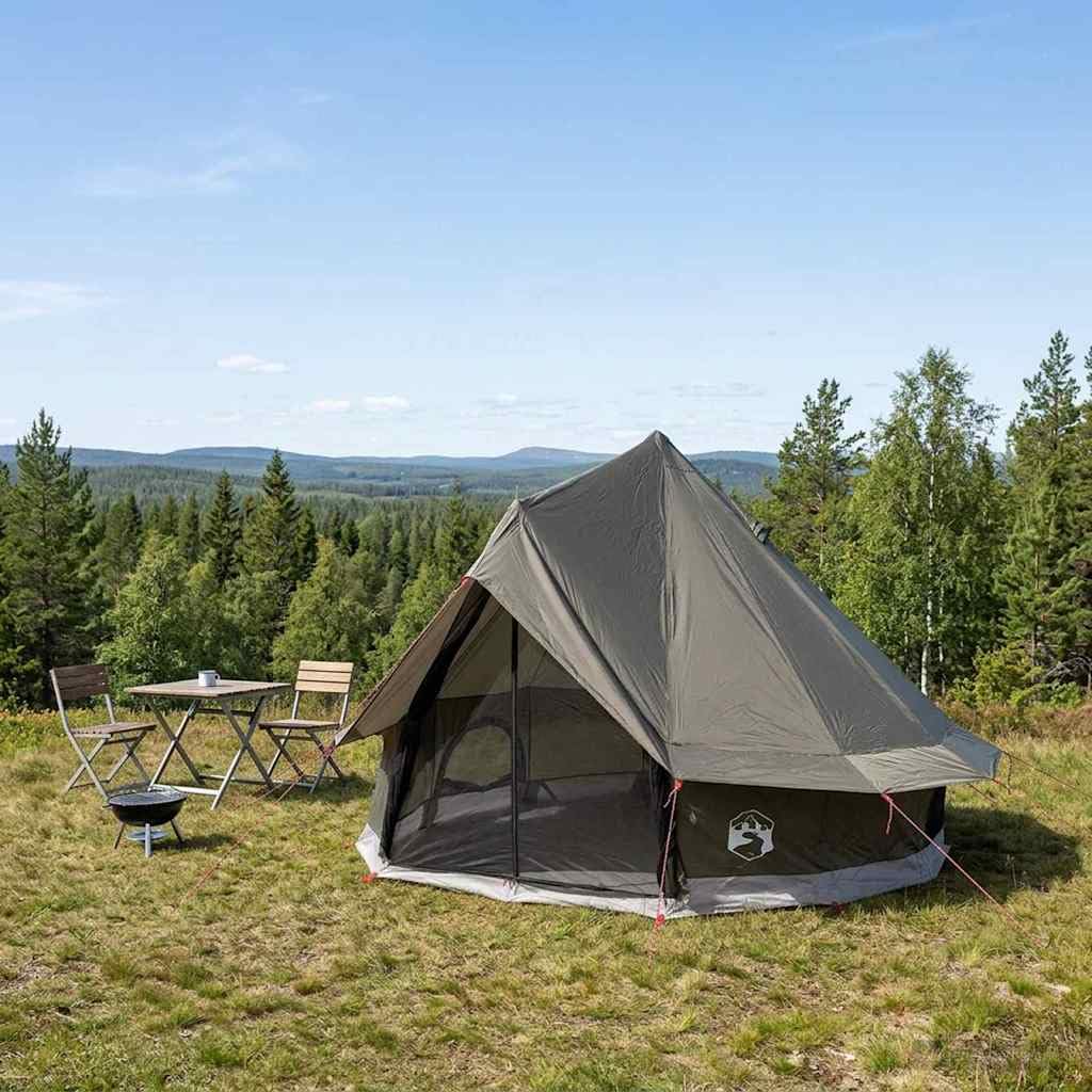 Tenda Tipi Familiare 6 Persone Verde Impermeabile