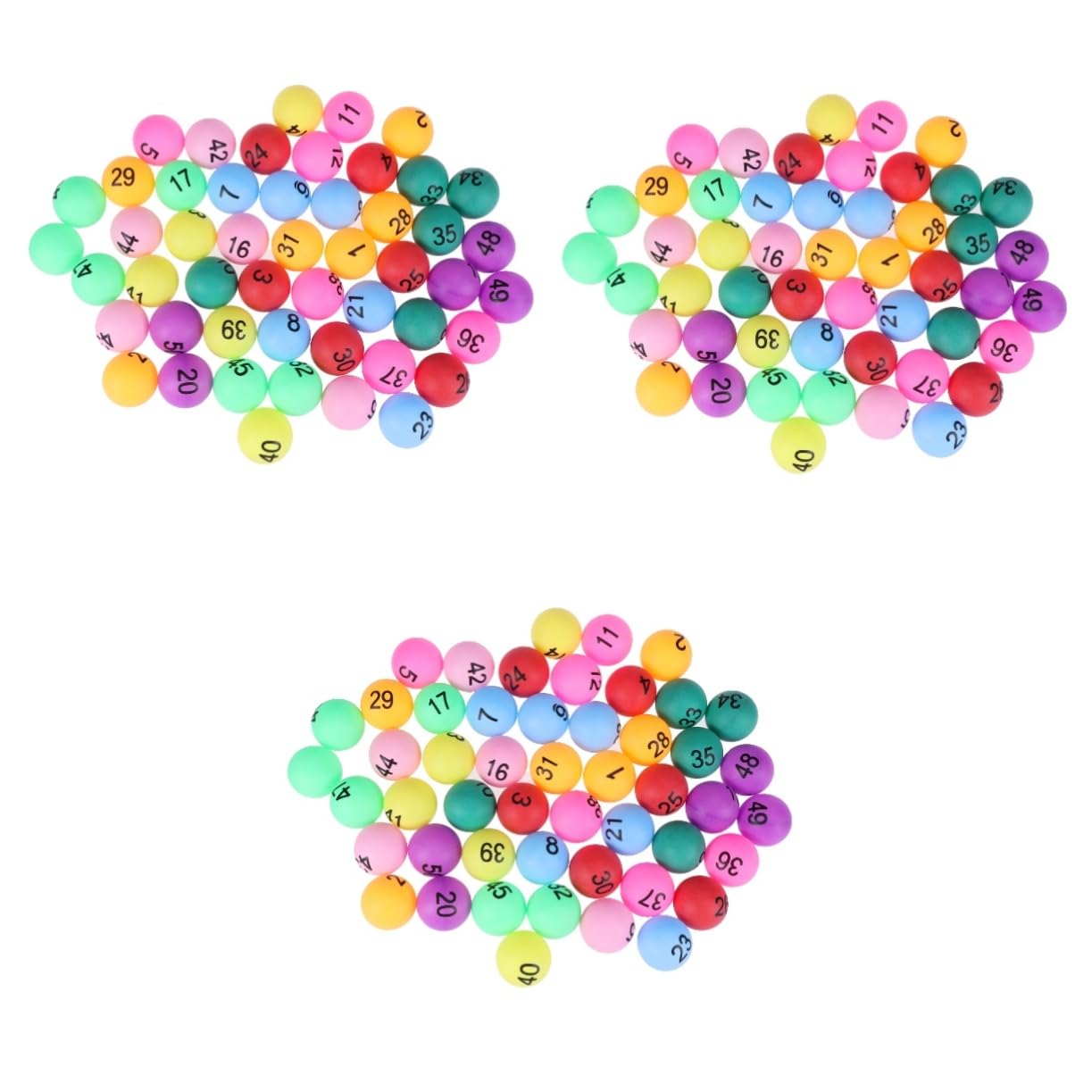 BESPORTBLE 150 Piezas Tenis de Mesa Numbers Game Pelota Waterpolo Bolas de Cerveza de Loteria Bolas de Loteria para Fiesta Pelotas de Pong número Pong Pelota de Actividad niño