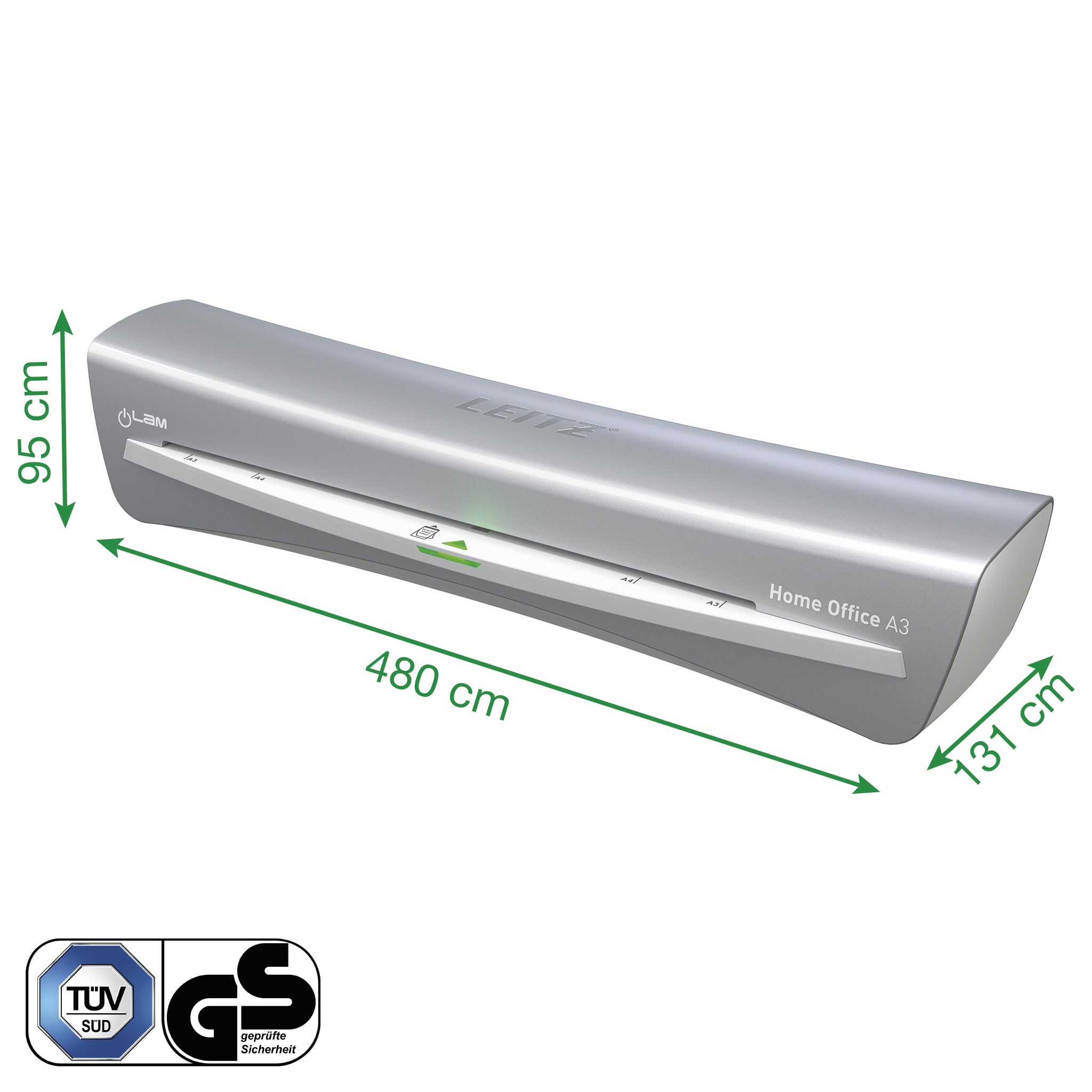 LEITZ iLAM Home Office A3 - 2 rulli - Grigio - 74400089