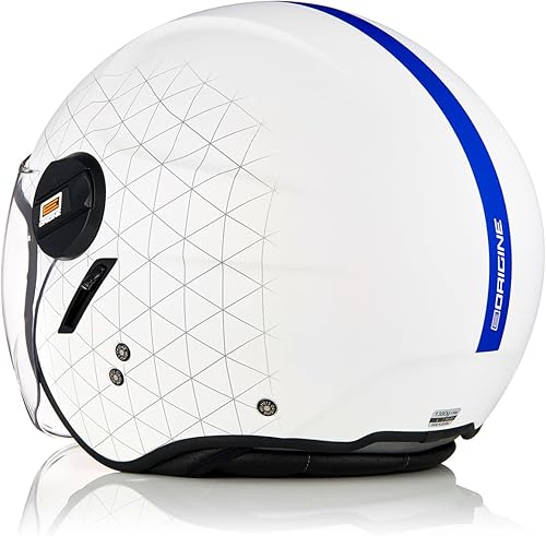 Miniatura 4 de ORIGINE Casco de motocicleta de cara abierta, casco de scooter, casco jet con doble visera aprobado por DOT