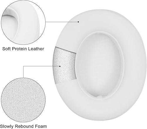 Miniatura 4 de Almohadillas de repuesto compatibles con Beats Studio 3.02.0, fundas para auriculares con espuma viscoelástica de alta densidad, cuero suave,