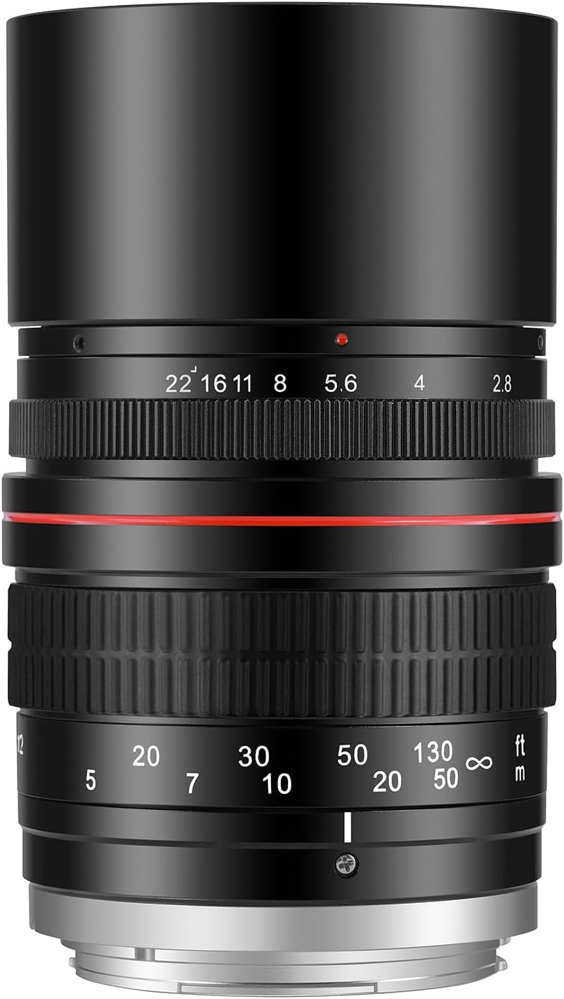 JINTU 135mm f/2.8 Telephoto Lens Manual SLR Camera Lenses for Nikon F Mount DSLR Cameras D5600/D5500/D5300/D5200/D5100/D7500/D7200/D3500/D3400/D3300/D3200/D850/D810/D800/D750/D610/D500