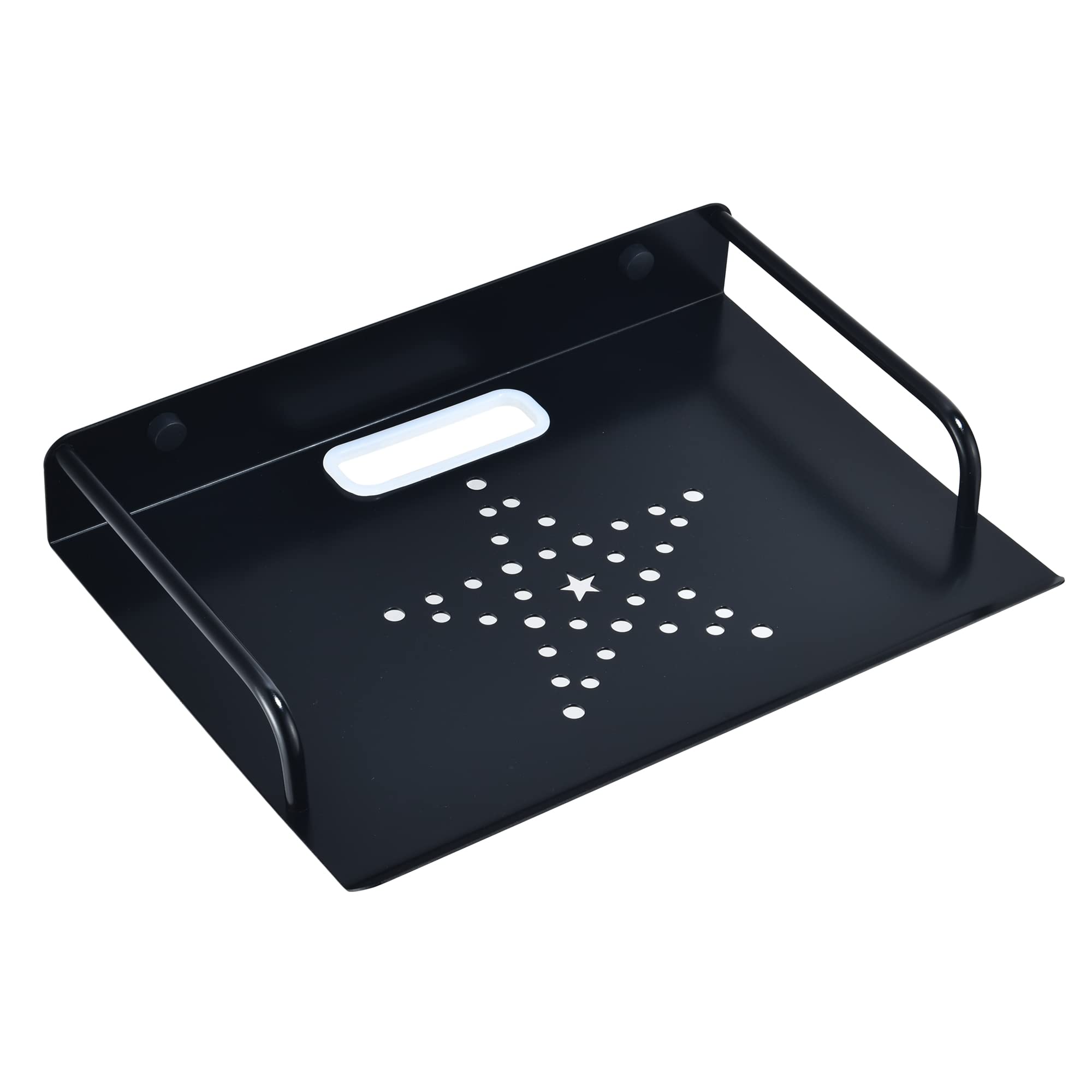 Wall Mounted Router Shelf, Small Projector Wall Stand Metal TV Box Bracket Floating Shelf For Media Boxes/Blu-Ray Players/Satellite TV Box/Modem/Sky Box etc. (1 Tier, Small)