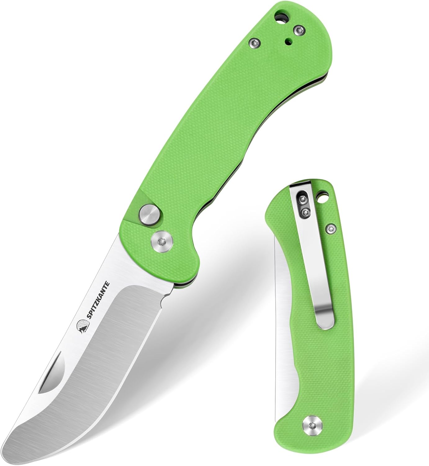 Pink Pocket Knife for Kids HEDGE-C01, Safe Blunt Blade with Rounded Tip, Pink G10 Handle, Trainer Knife for Girls & Beginners – Ideal Gift for Outdoor Learning & Skill Development