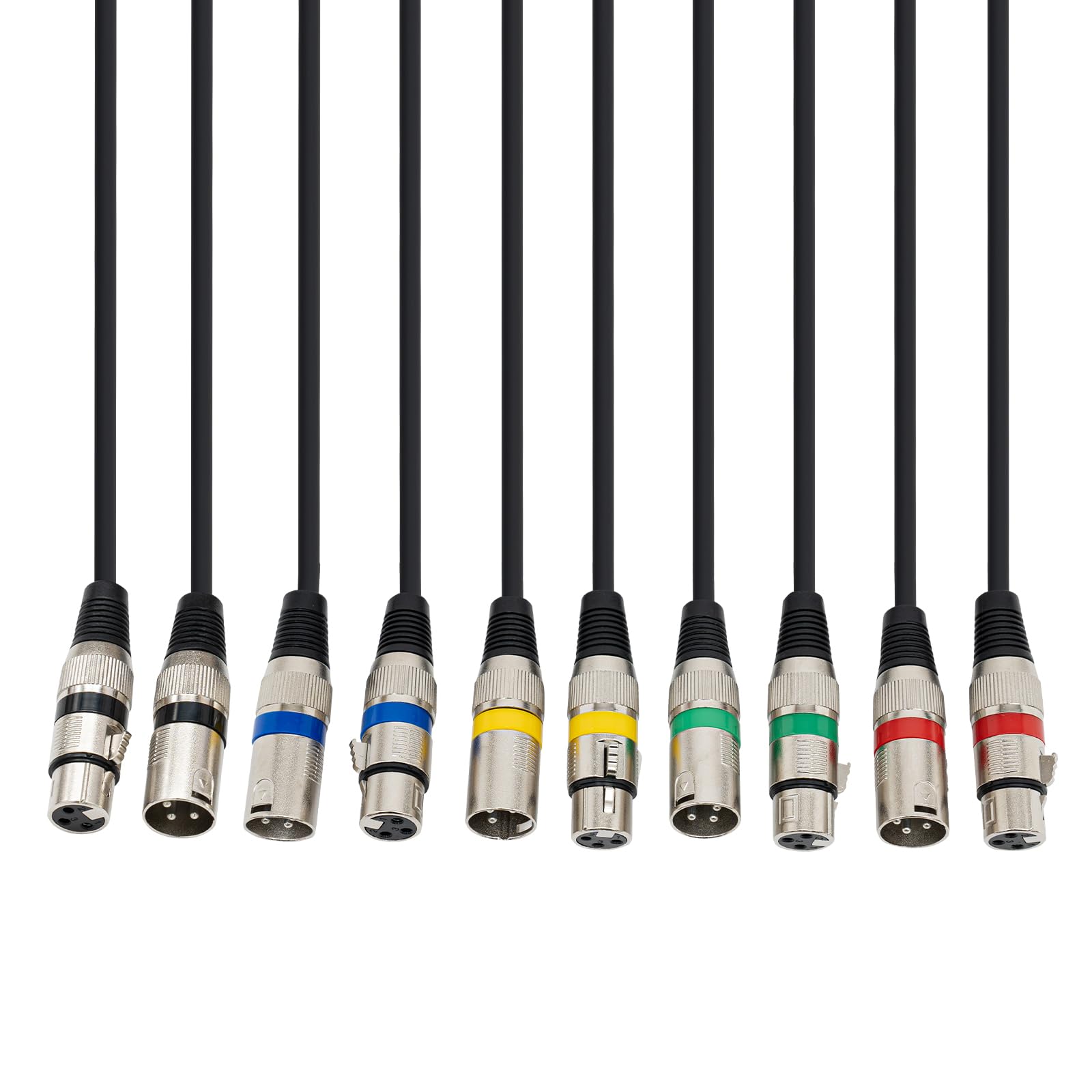 XLR kabel mikrofonowy, RVPE kabel mikrofonowy audio, 16 x 0,15 BS, do oświetlenia scenicznego, kabla komunikacyjnego DMX, zasilania fantomowego, urządzeń nagrywających (5, 3 m)