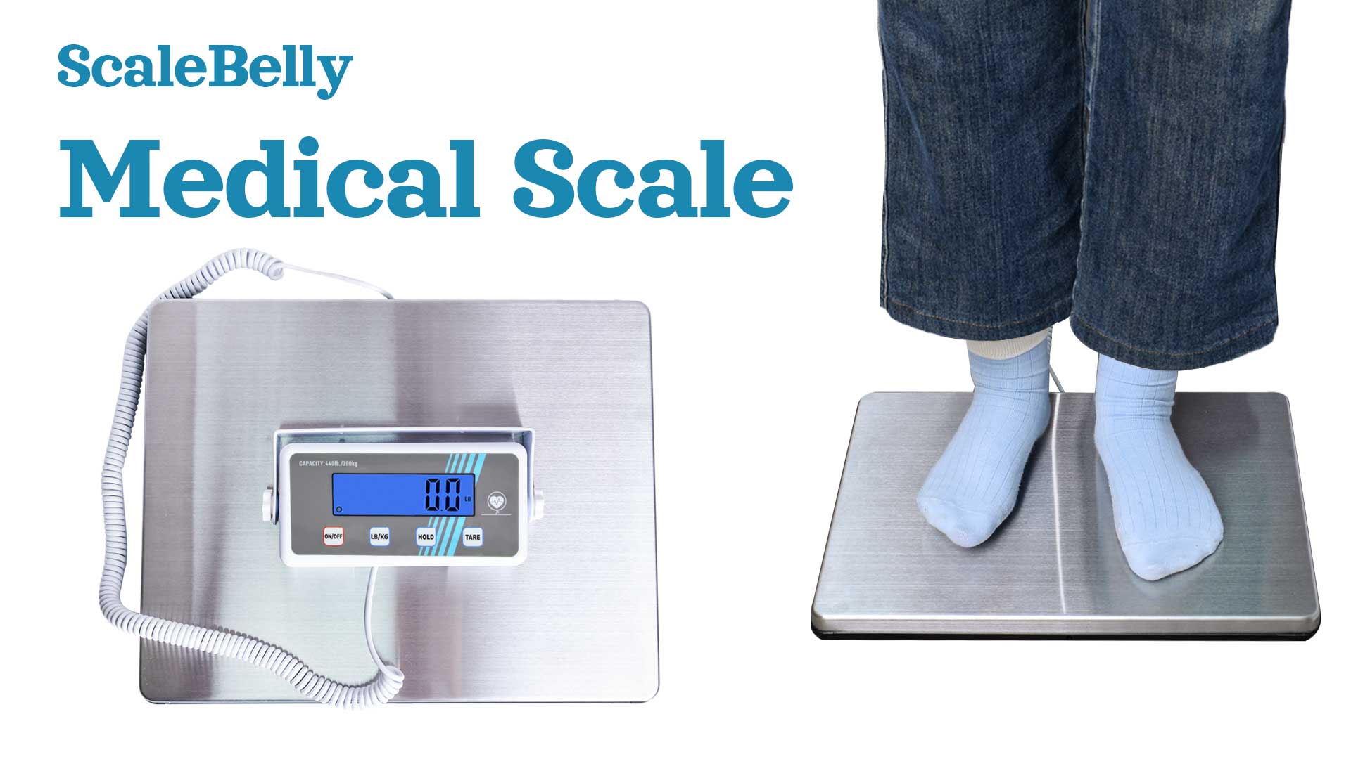 Image of Extra Wide Body Weight Scale for Medical, Home & Wrestling Use, 440 lb
