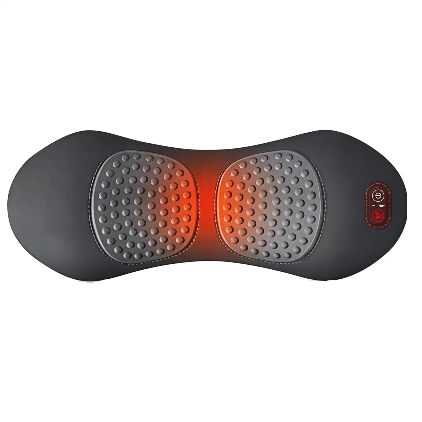 Almohada soporte cintura para dormir Masaje Relajante Vibratorio Con Calor | Almohadilla Térmica Portátil para Cintura Para Coche Sofá Reclinable Viaje Hogar Oficina Dormitorio Estudio