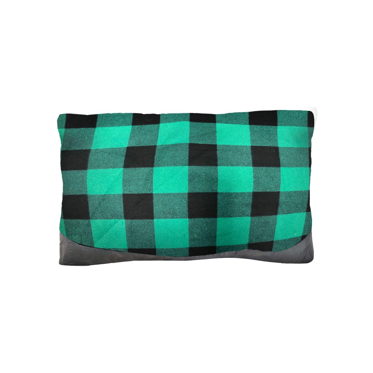 Outdoorer - Coussin De Camping à Carreaux Bleus Ultra-Léger - Compact Avec Sac De Transport - Confort Voyage