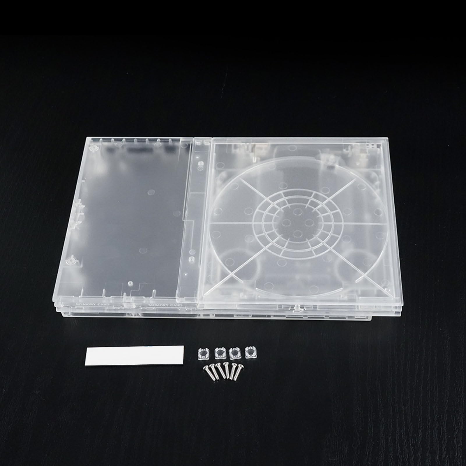 Coque de boîtier complète transparente, pièces de réparation, couvercle de remplacement, accessoire de jeu, Console non incluse, couvercle en plastique transparent