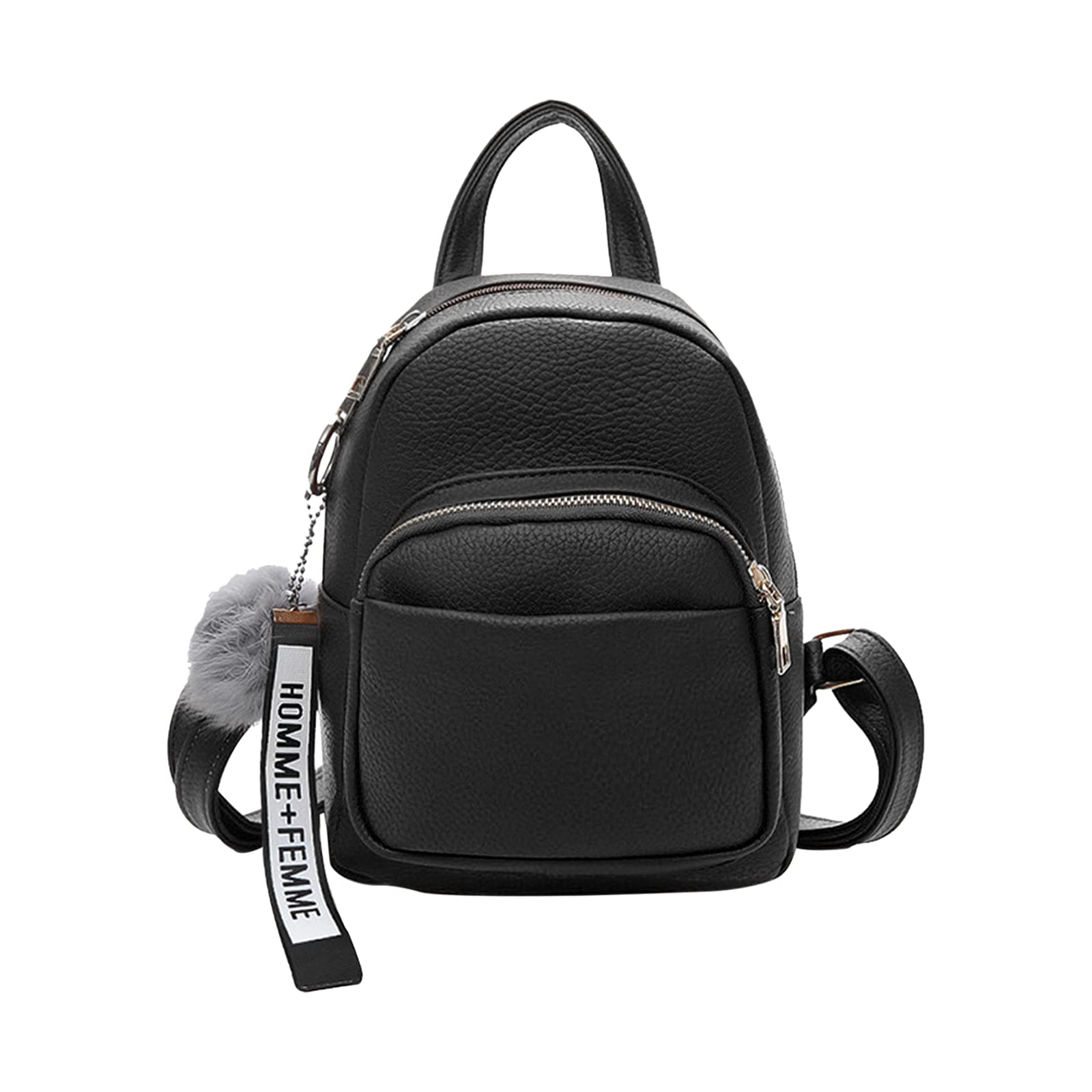 Backpack For Girls Fashion Pink PU Leather Mini Backpack For Women