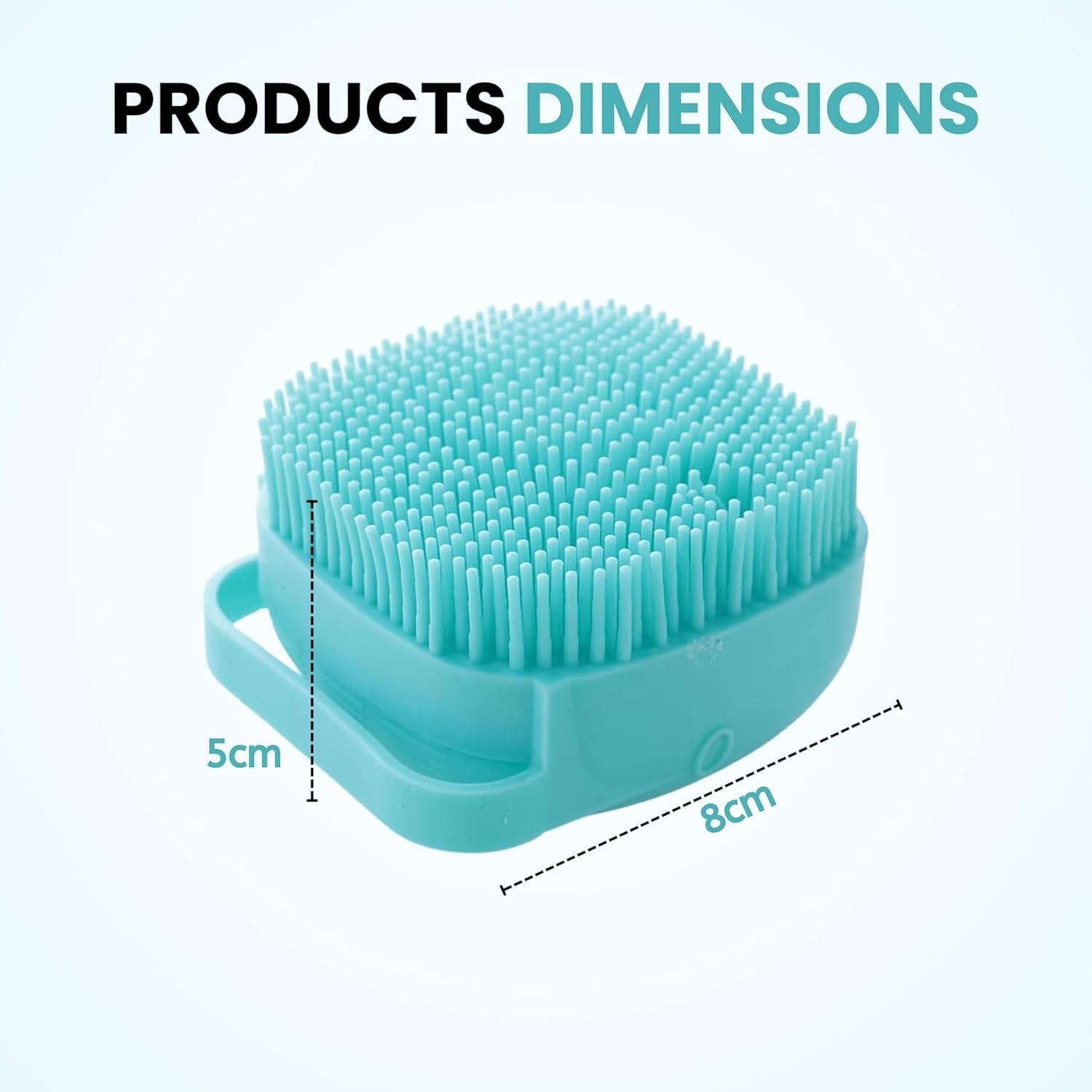 EXOFLY Dog Grooming Brush Soothing Bath Brush, Pet Massage Brush Shampoo Dispenser, Soft Silicone Bristle for Dogs and Cats Shower Soft Silicone Brushes for Pet Dogs Cat Rabbit (Model 7) 4