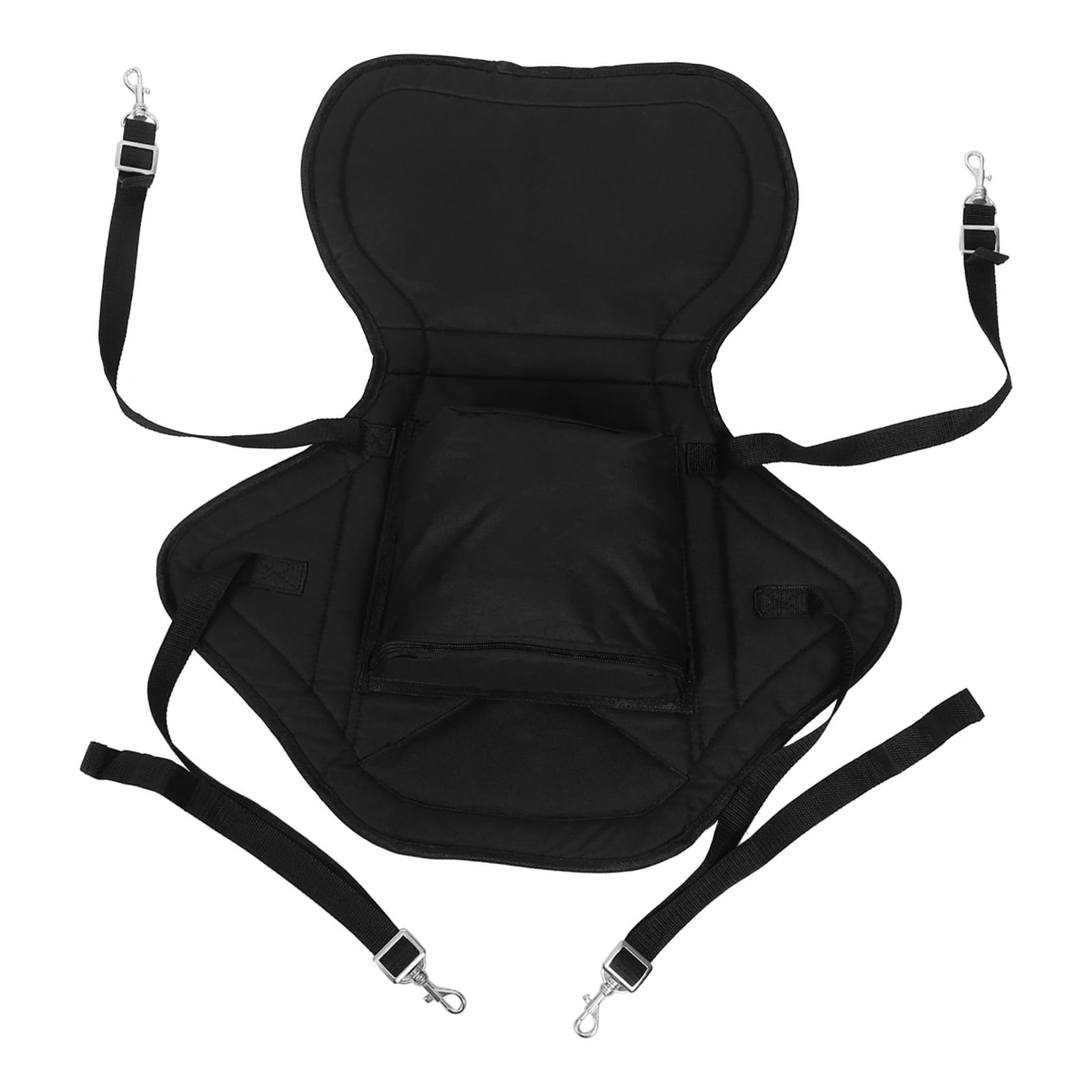 INOOMP Asiento Hinchable para Kayak Negro de Tela Oxford Reutilizable