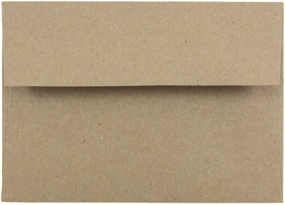 JAM PAPER Monarch Premium Envelopes - 3 7/8 x 7 1/2 - Brown Kraft Paper Bag - 100/Pack