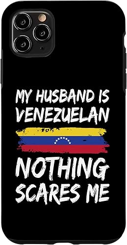 Miniatura 4 de iPhone 11 My Husband Is Venezuelan Nothing Scares Me Venezuela Flag Case