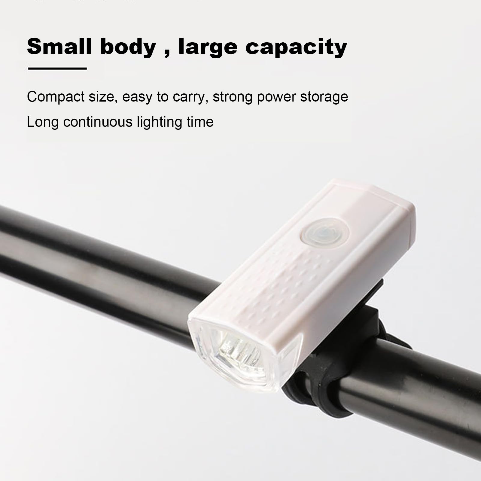 Worparsen Portable Bike Light Powerful Bike Light Bike Headlight Super Bright Waterproof USB Rechargeable Led Bicycle Light White