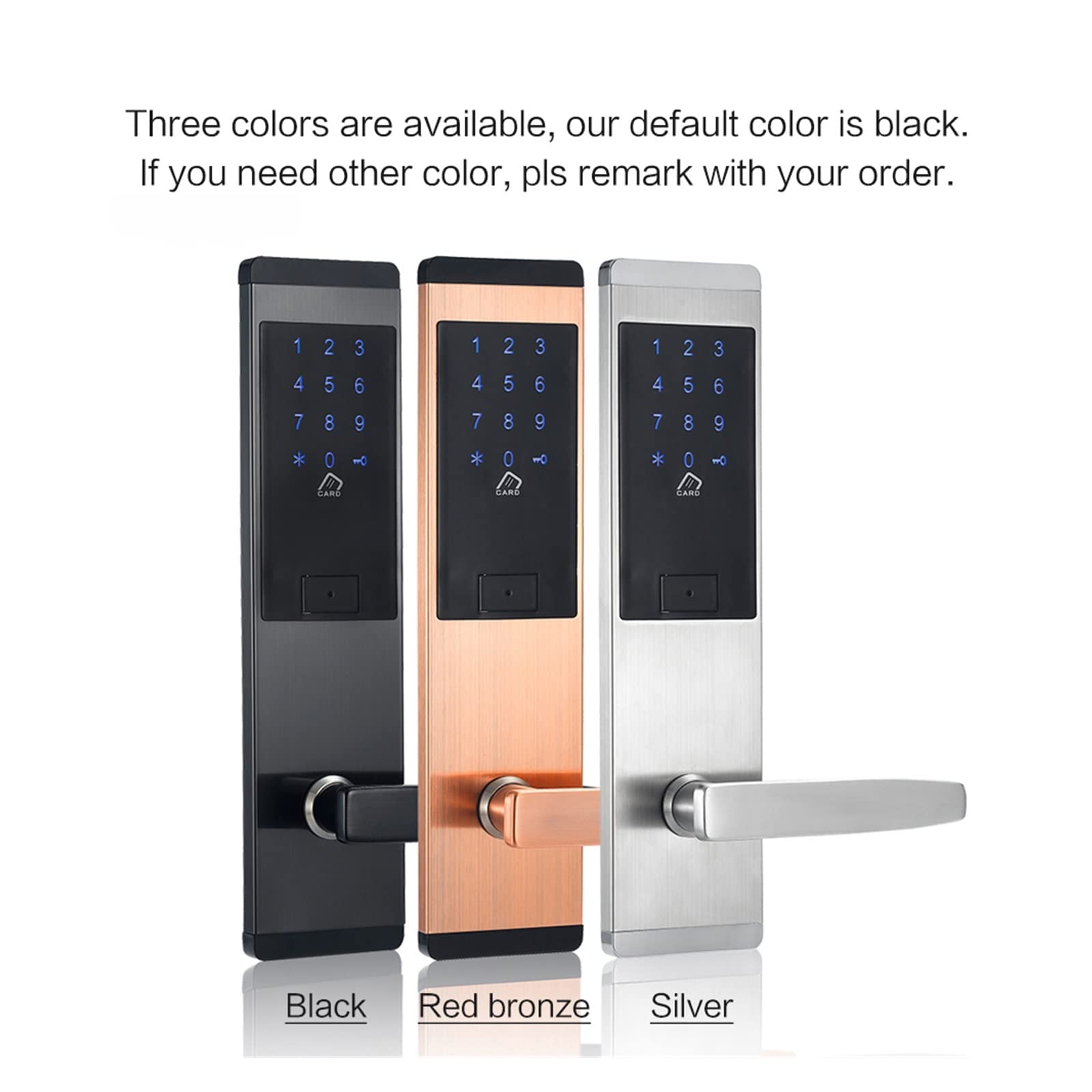 Serratura Smart, TTlock App Security Serratura elettronica, Smart Touch Screen Lock, Tastiera con codice digitale Catenaccio for Home Hotel Apartment,per camere da letto, uffici e hotel(Right -Pull)