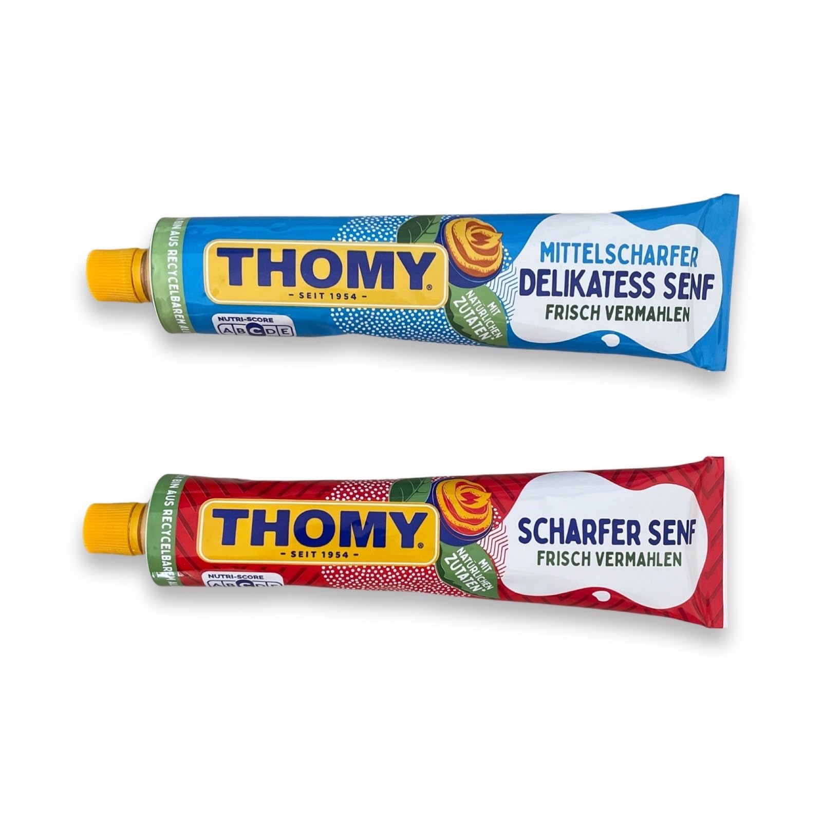 German Mustard Set - Deli & Extra Hot - 2 x 200 ml - Thomy - Germany