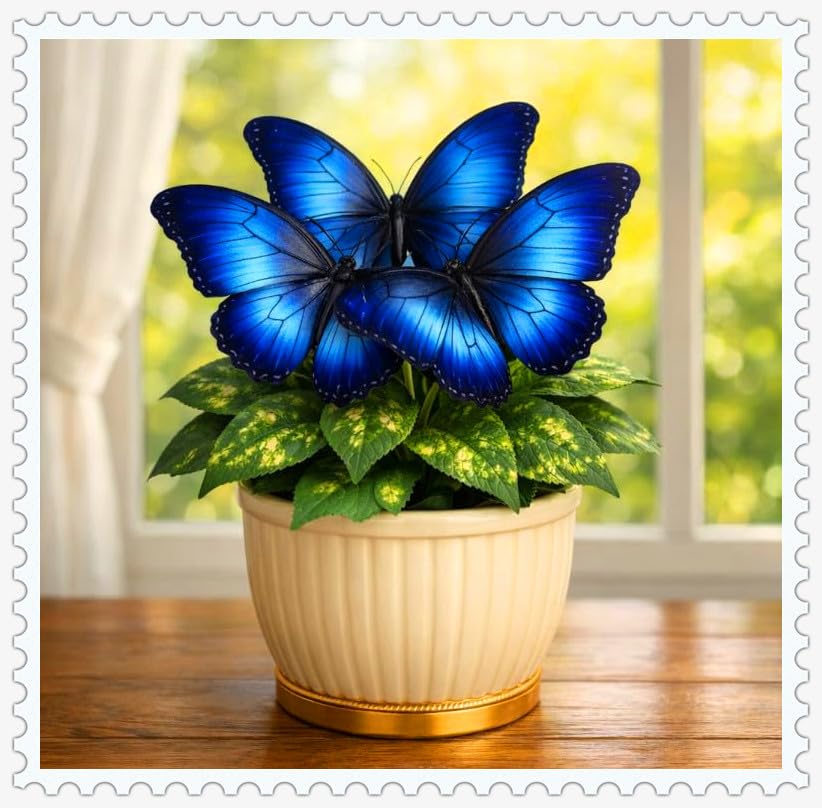 Butterfly Hosta, a Rare Perennial hosta, is Ideal for Planting Along Pathways, in Balcony planters, and for Both Indoor and Outdoor Decoration/Hardy Perennial, Excellent Display-6 hosta Bulbs-G