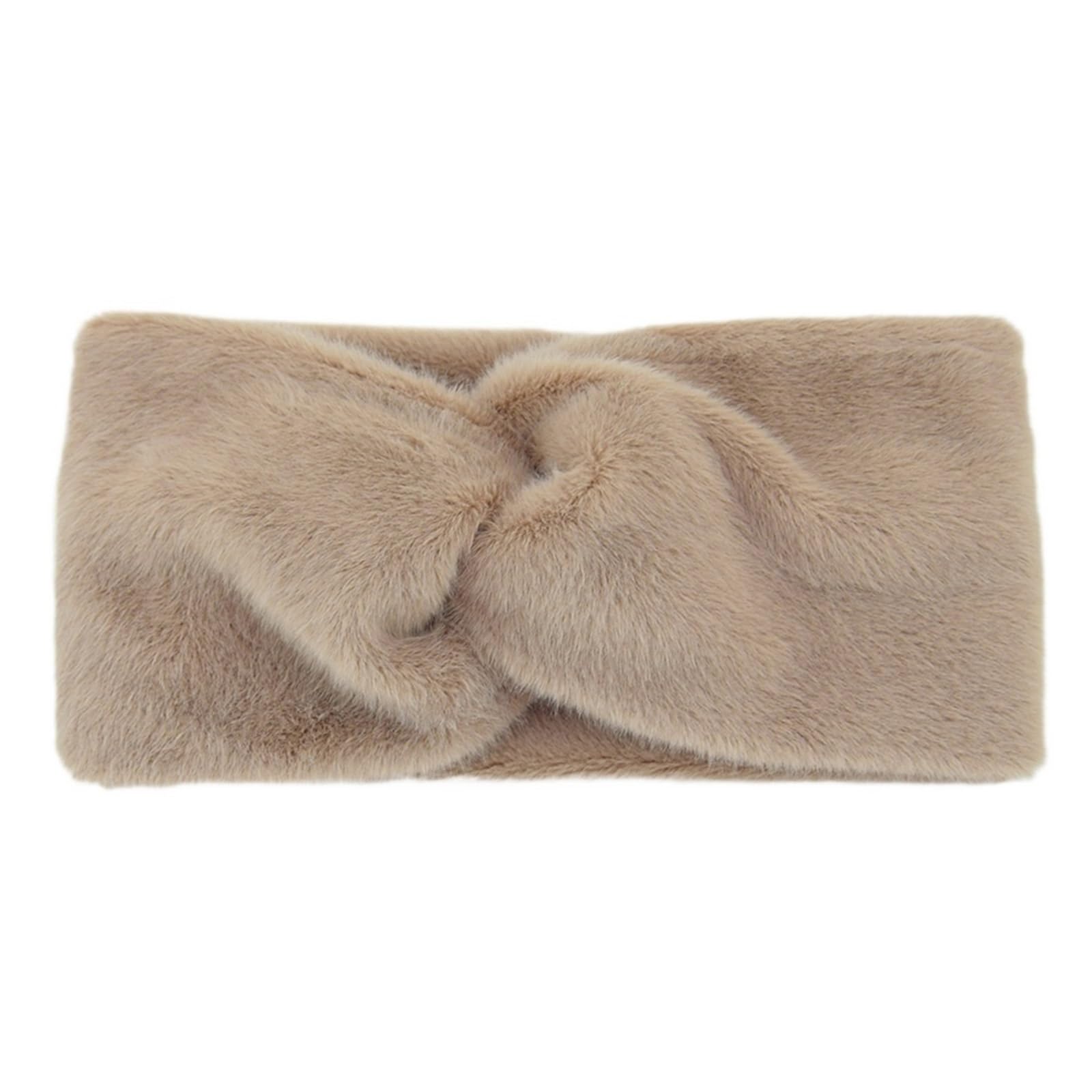 Stirnband 2 Stück Stirnbänder Gestricktes Stirnband Festes elastisches Twist-Haarband Haarschmuck Warmes Haarband Haarbänder Stirnbänder Winter Stirnband(Light Brown)