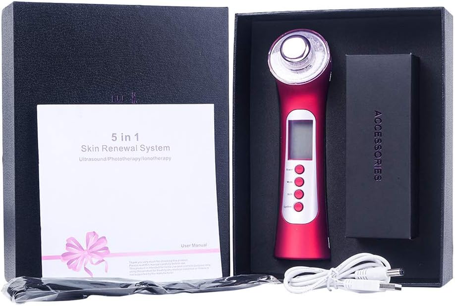 Amazon Co Jp 超音波マッサージ器3 Ledガルバニックフェイスクリーニング光子ひげems体脂肪バーナースキンケア超音波セルライトスパビューティー ホーム キッチン