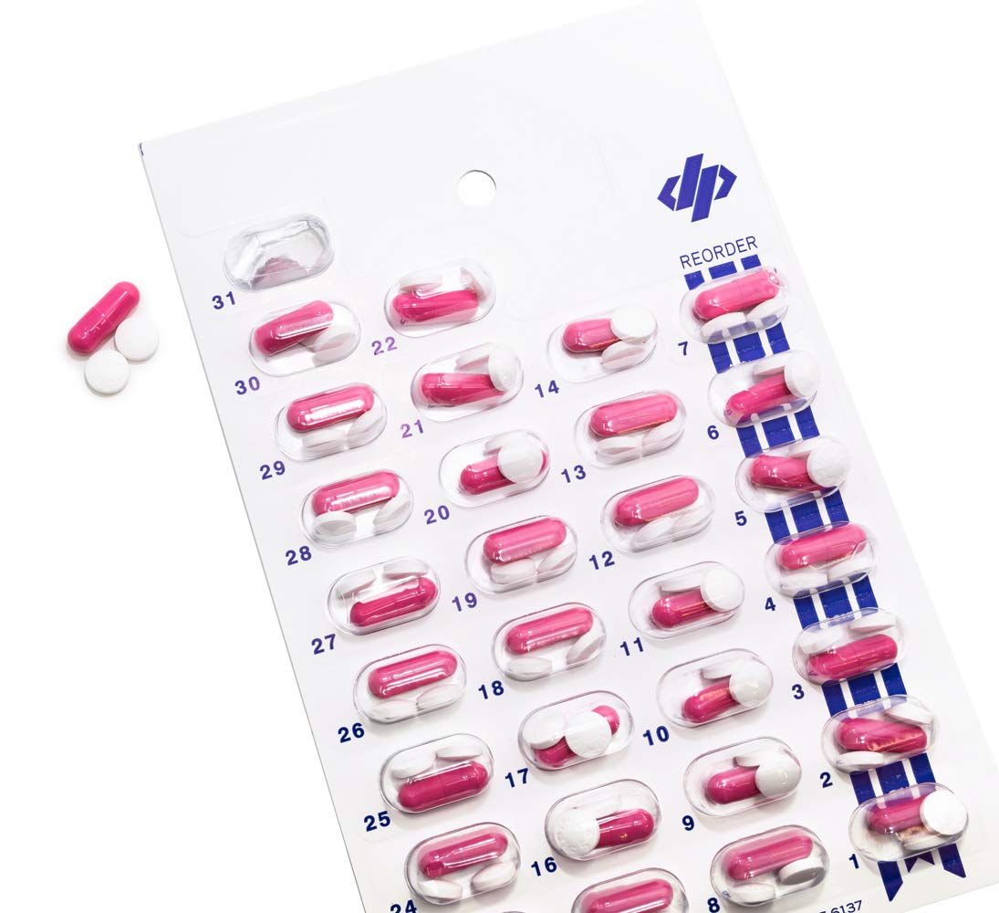 Monthly Pill Organizer Cold Seal Medication Blister Cards DIY