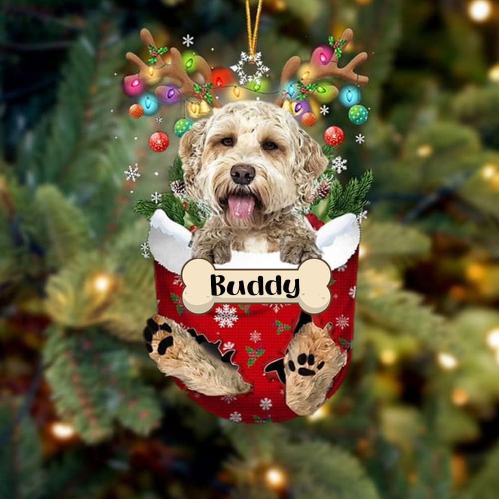 Personalized Dog Christmas Ornament 2023, Custom