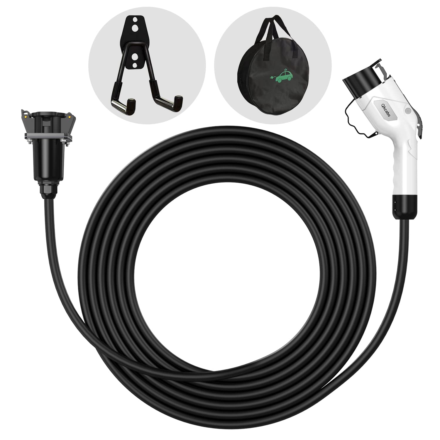 Amazon.co.jp: 100-240V 電気自動車充電器延長ケーブル、16A 6M EV充電 
