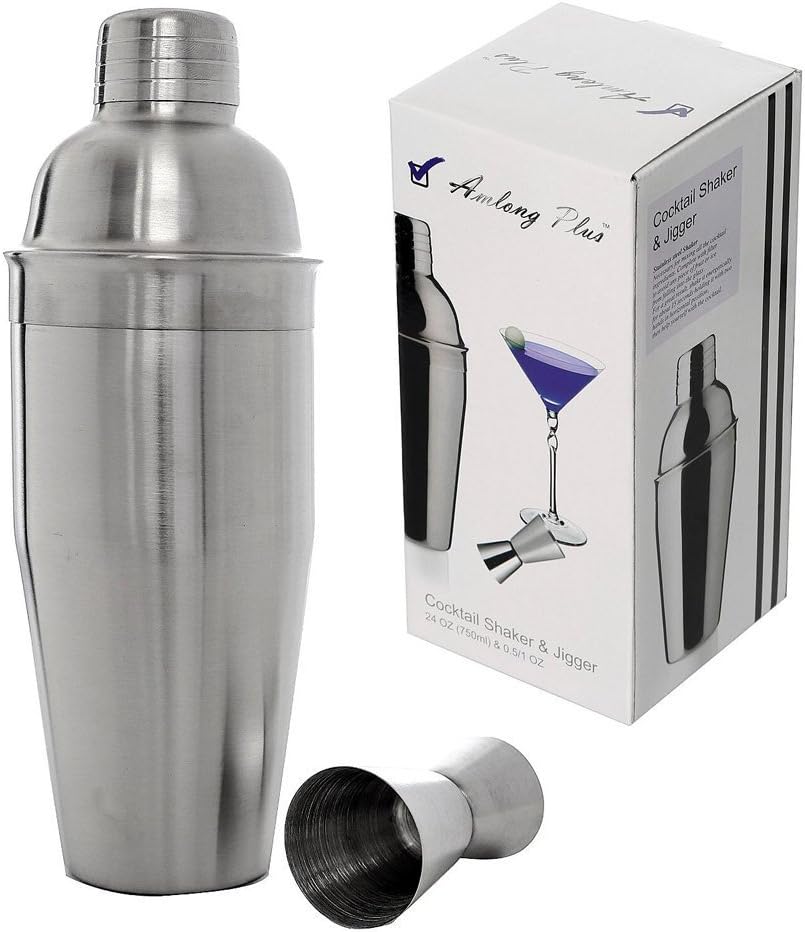 Professional 24oz Cocktail Shaker Set with Double Jigger